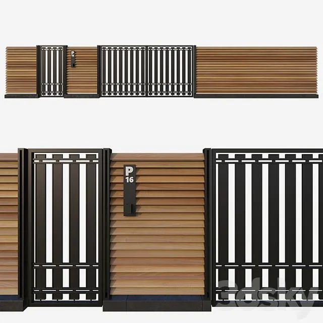 Fence 1 3D Model
