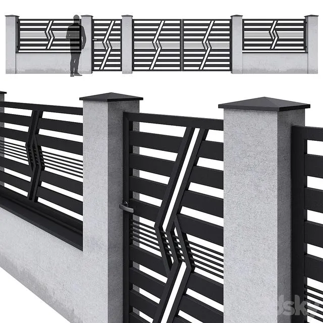 Fence 18 3D Model Fence 18 3D Model