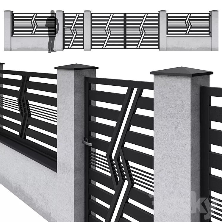 Fence 18 3D Model