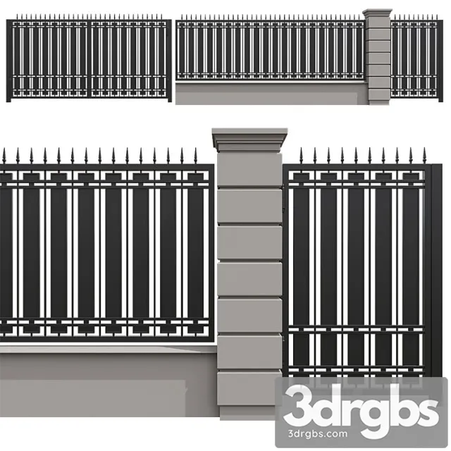 Fence 2 12 3D Model Download