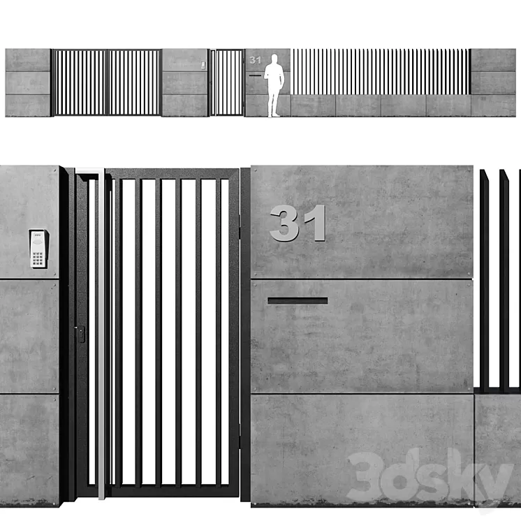 Fence 31 3D Model
