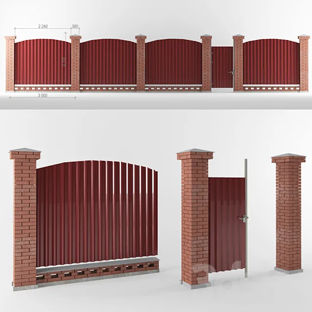 Fence 3D Model