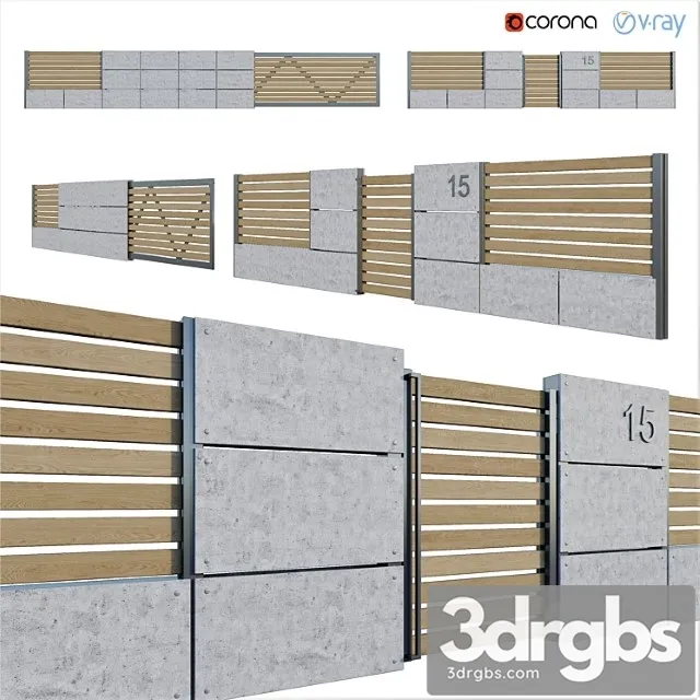 fence 3D Model Download fence 3D Model Download