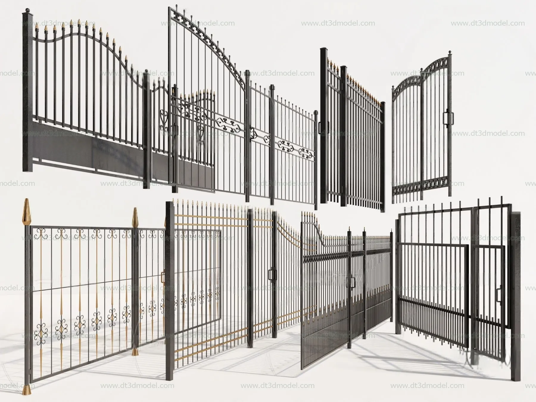 Fence 3D Models for Free Download – Architecture Fence – 021 – VRAY Render