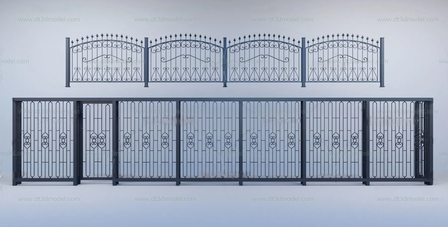 Fence 3D Models for Free Download – Architecture Fence – 026 – VRAY Render