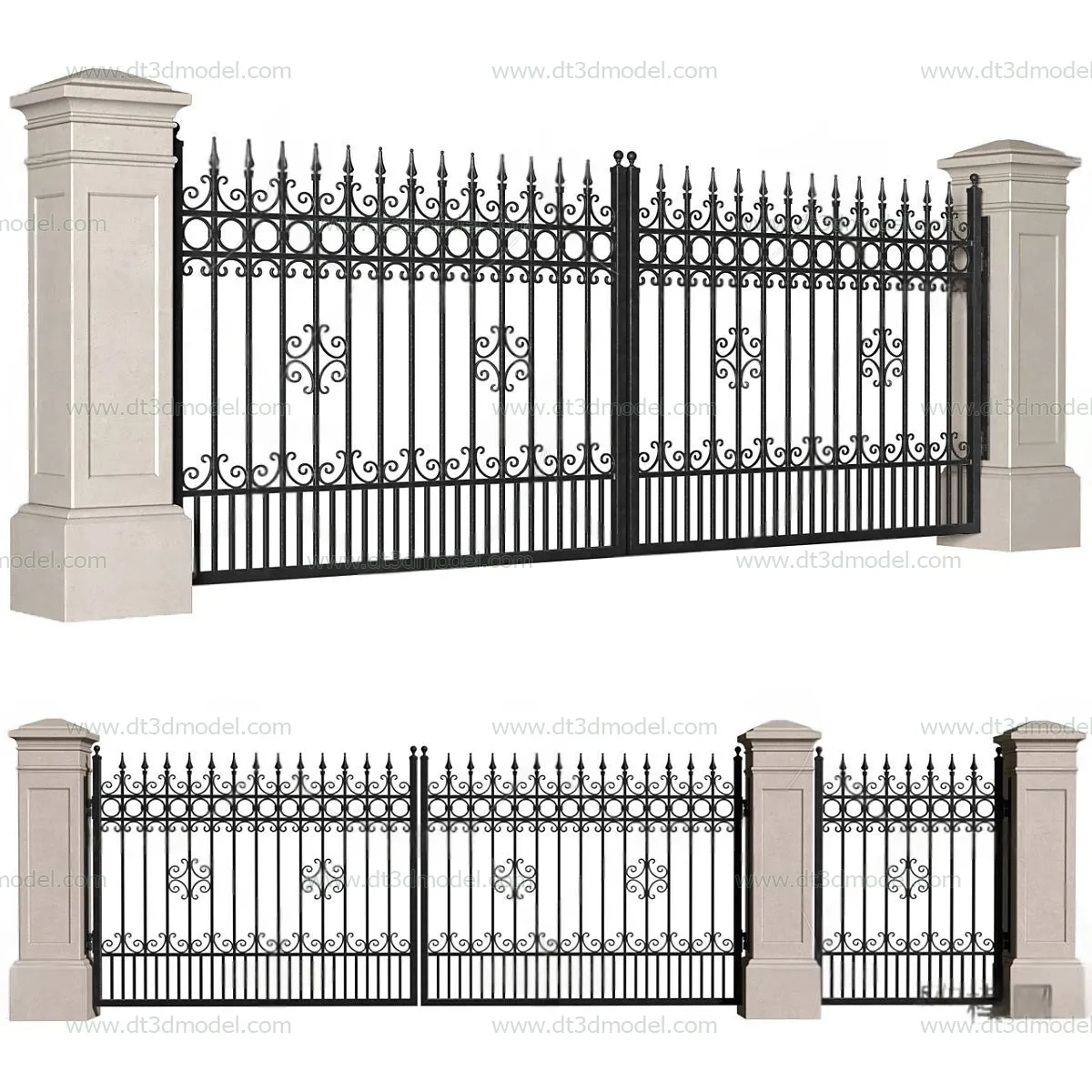 Fence 3D Models for Free Download – Architecture Fence – 033 – VRAY Render