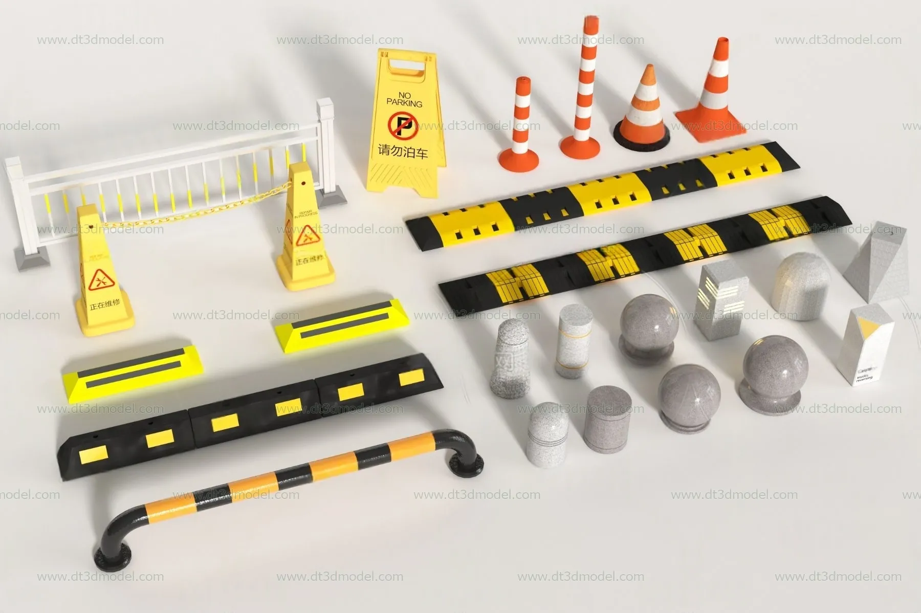 Fence 3D Models for Free Download – Architecture Fence – 041 – VRAY Render