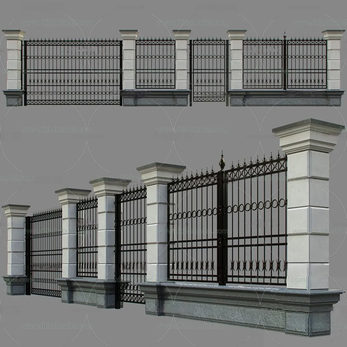 Fence 3D Models for Free Download – Architecture Fence – 044 – VRAY Render