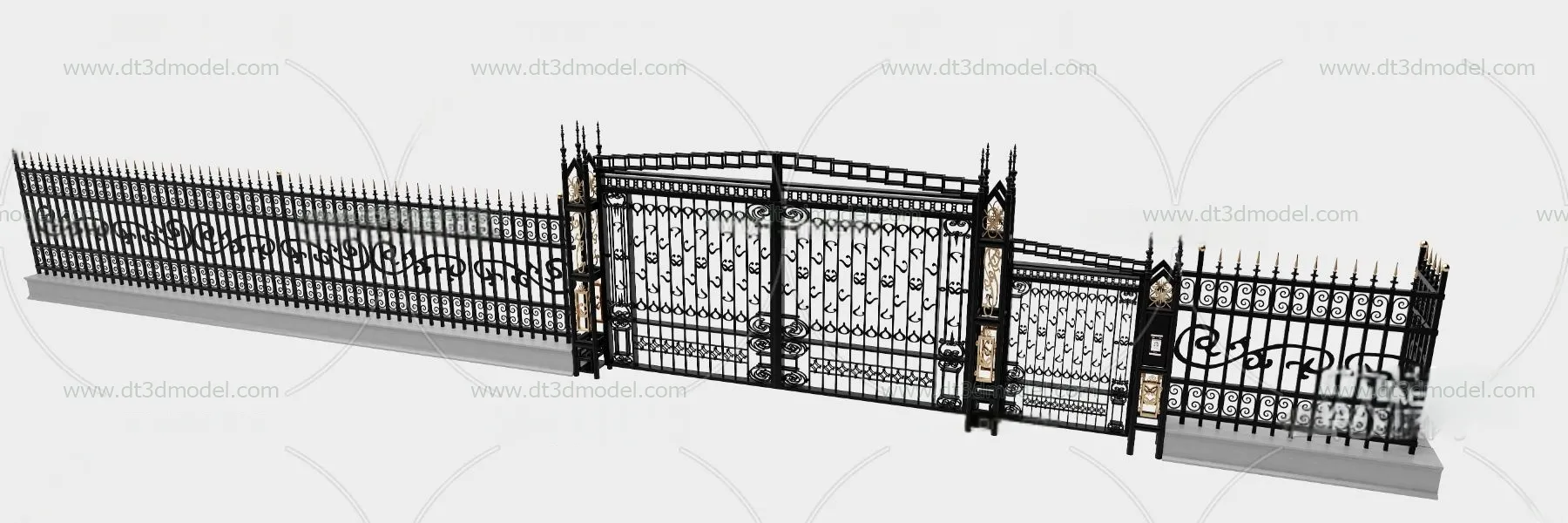 Fence 3D Models for Free Download – Architecture Fence – 045 – VRAY Render