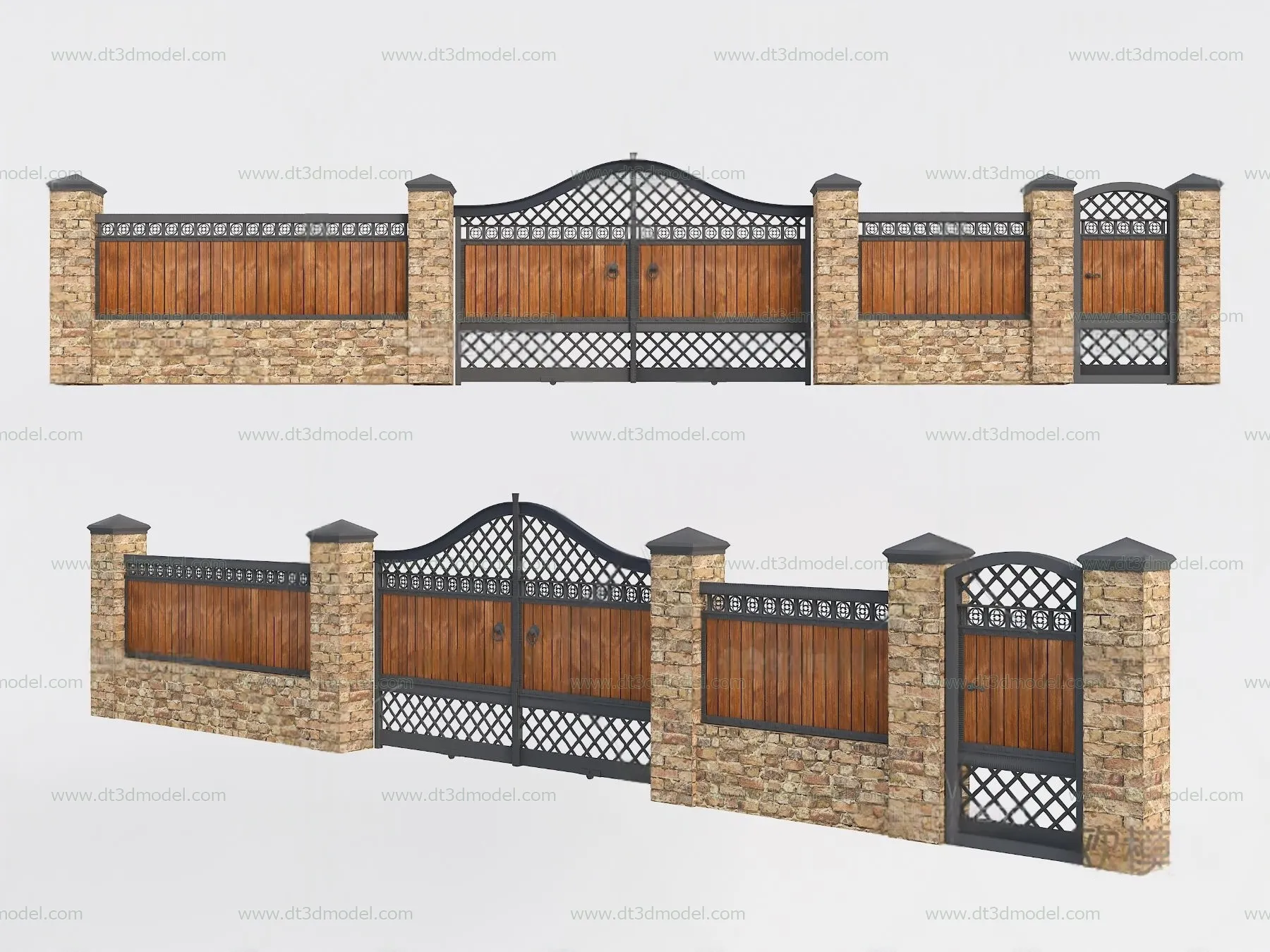 Fence 3D Models for Free Download – Architecture Fence – 046 – VRAY Render