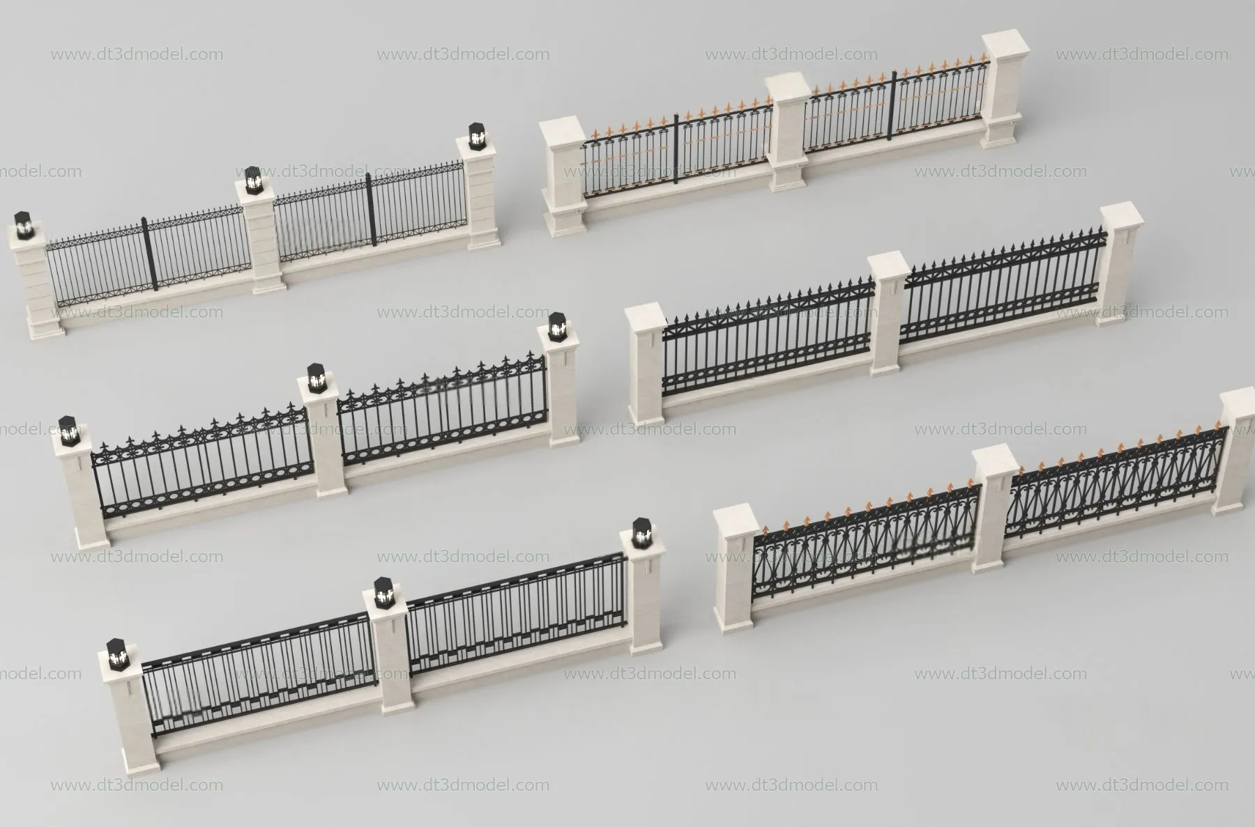 Fence 3D Models for Free Download – Architecture Fence – 047 – VRAY Render