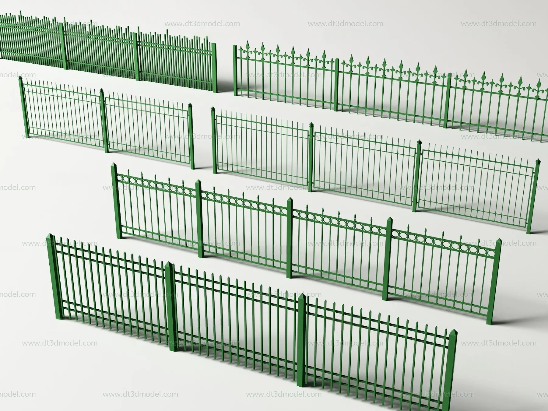 Fence 3D Models for Free Download – Architecture Fence – 059 – VRAY Render
