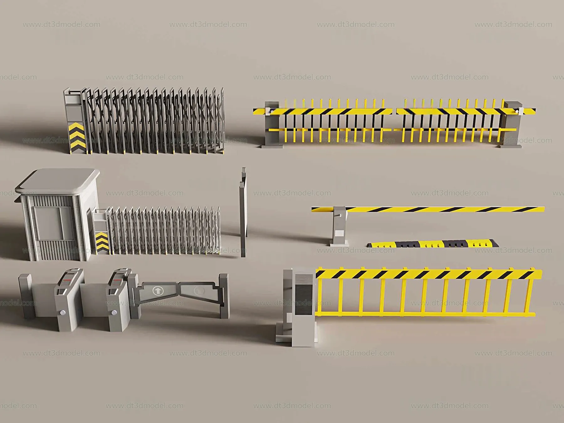 Fence 3D Models for Free Download – Architecture Fence – 067 – VRAY Render