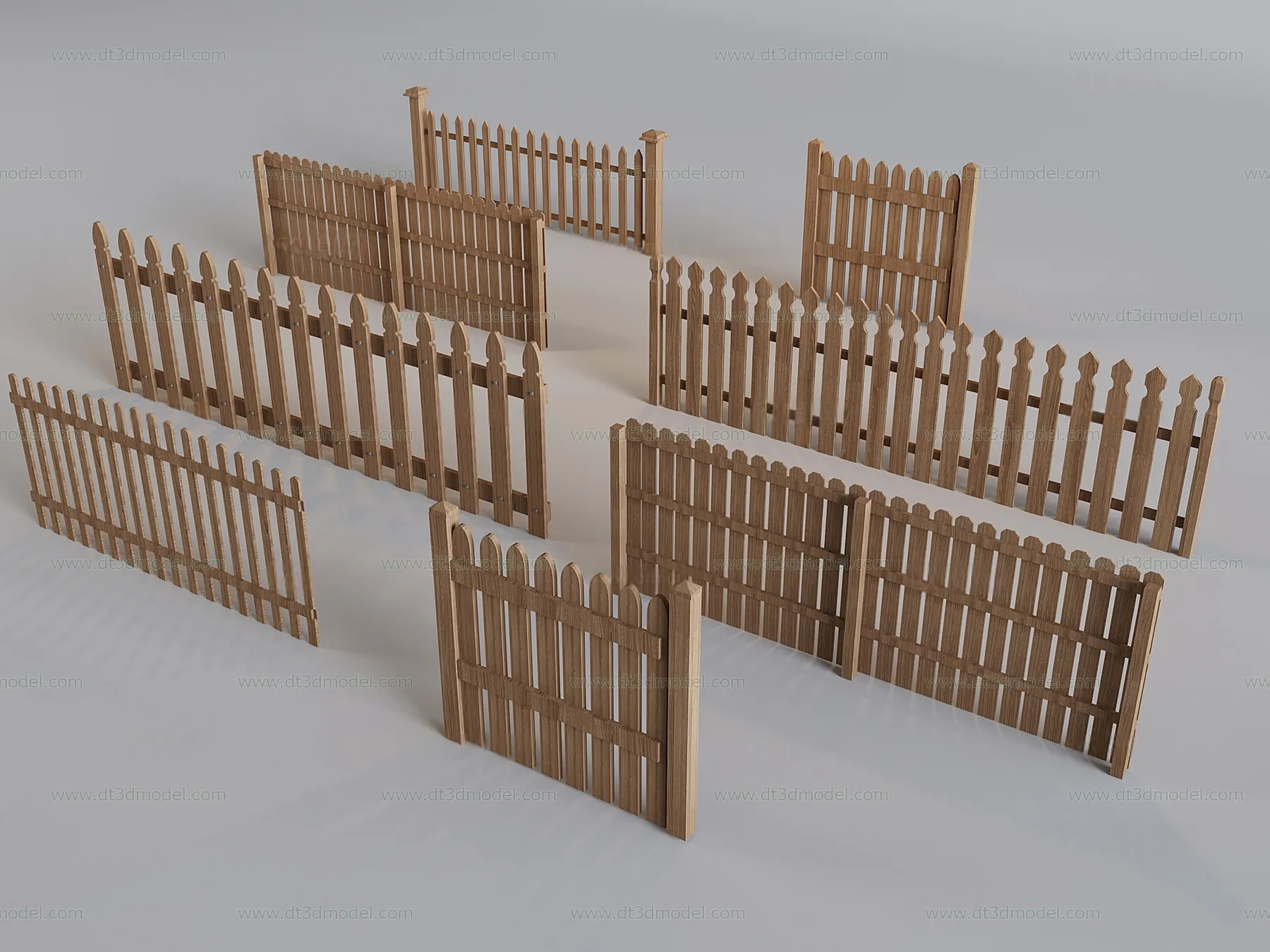 Fence 3D Models for Free Download – Architecture Fence – 076 – VRAY Render