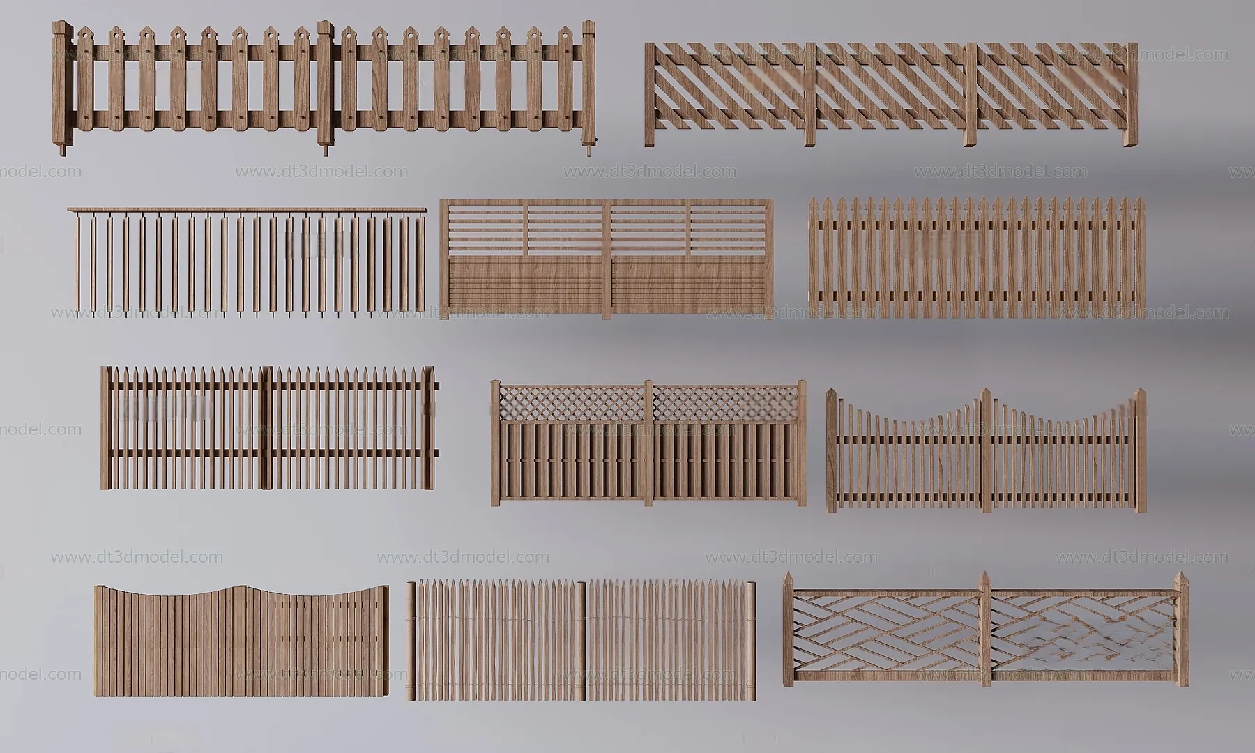 Fence 3D Models for Free Download – Architecture Fence – 077 – VRAY Render