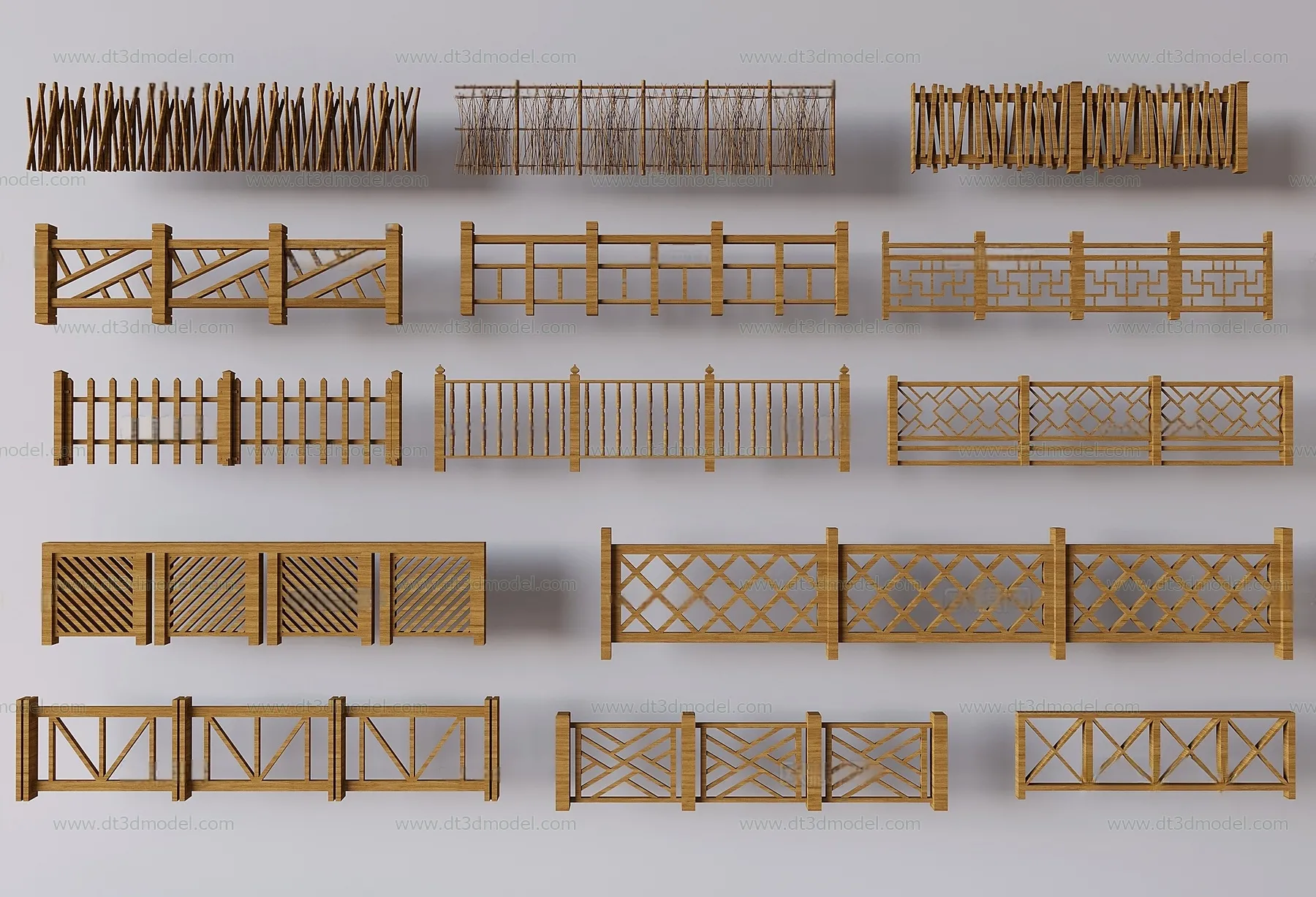 Fence 3D Models for Free Download – Architecture Fence – 078 – VRAY Render