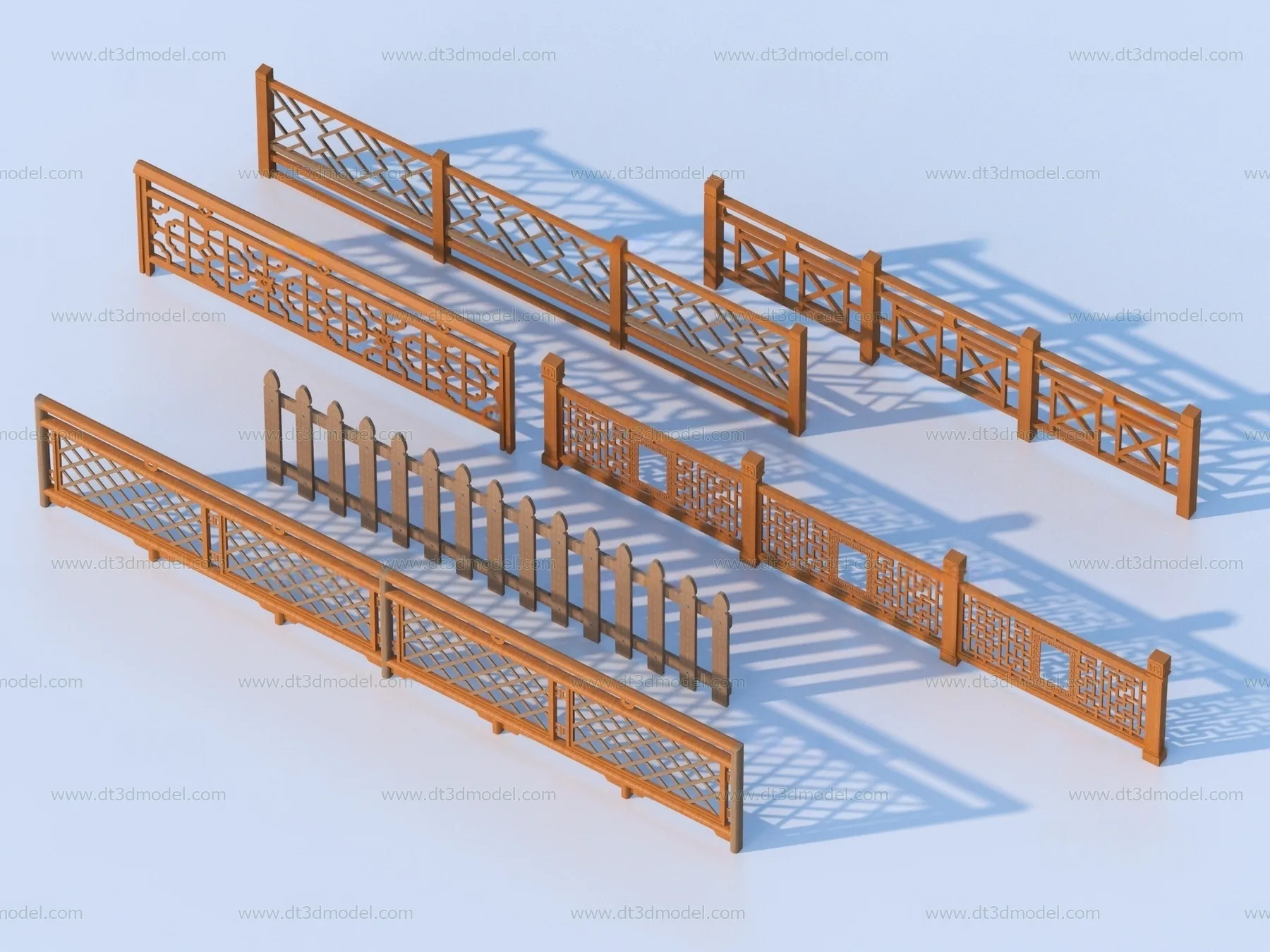 Fence 3D Models for Free Download – Architecture Fence – 085 – VRAY Render