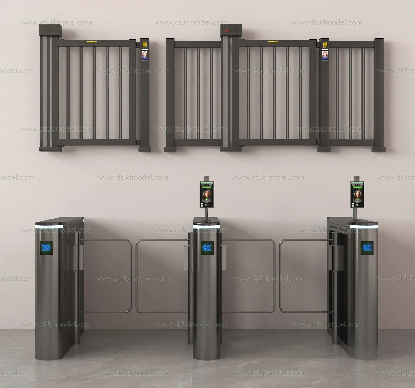 Fence 3D Models for Free Download – Architecture Fence – 087 – VRAY Render