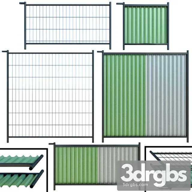 Fence Fencing For Construction 3D Model Download Fence Fencing For Construction 3D Model Download
