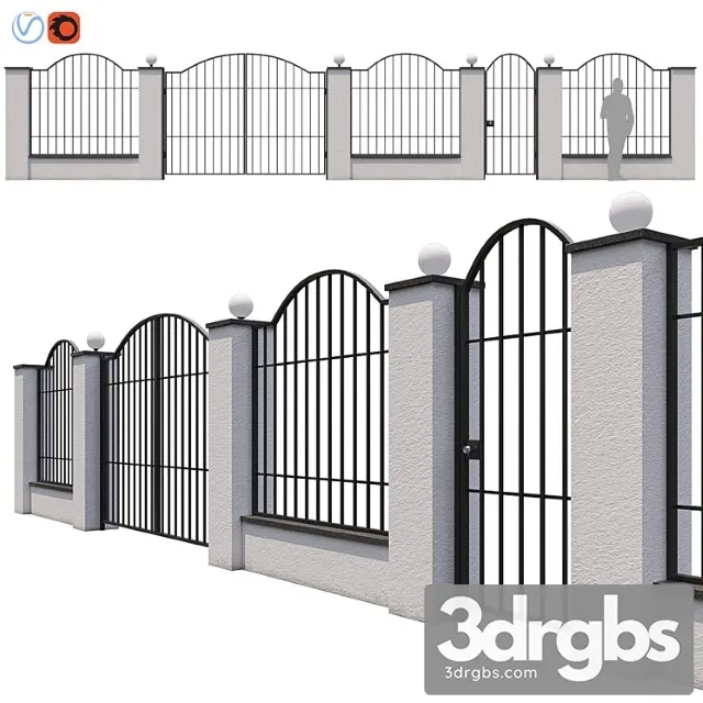 Fence Gate 03 3D Model Download Fence Gate 03 3D Model Download