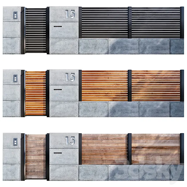 Fence gate 3DModel Fence gate 3DModel