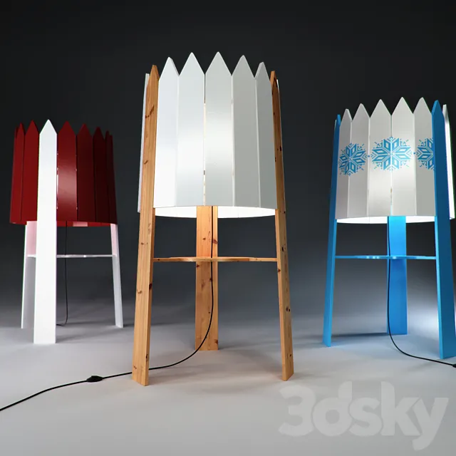 Fence lamp 3DModel Fence lamp 3DModel