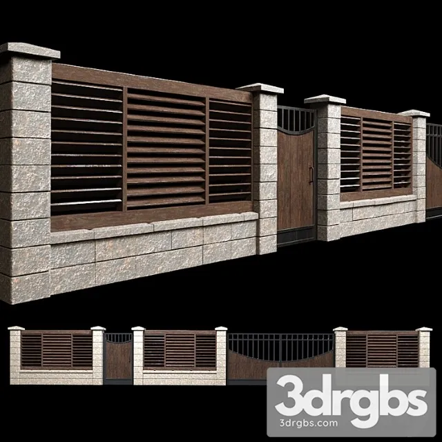 Fence With Gate And Wicket 2 3D Model Download Fence With Gate And Wicket 2 3D Model Download