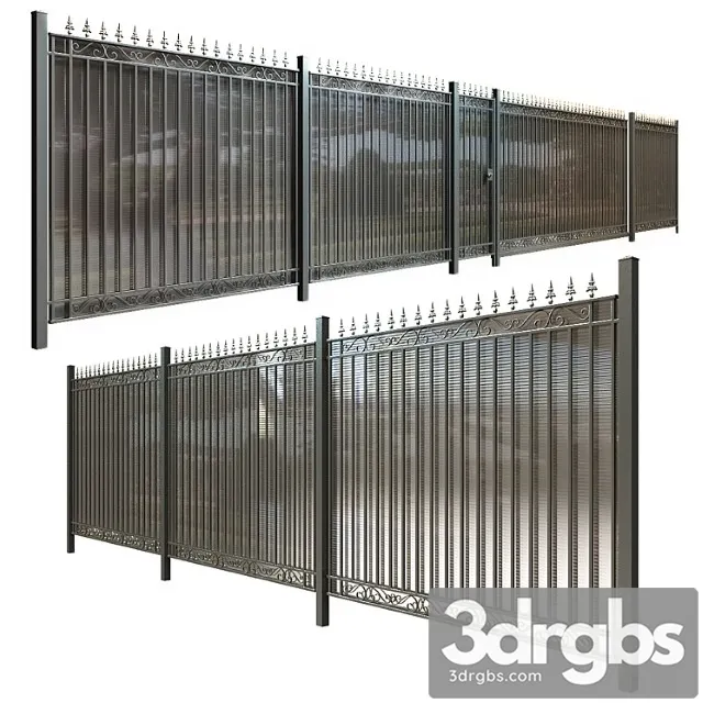 Fence With Gate and Wicket 6 3D Model Download Fence With Gate and Wicket 6 3D Model Download