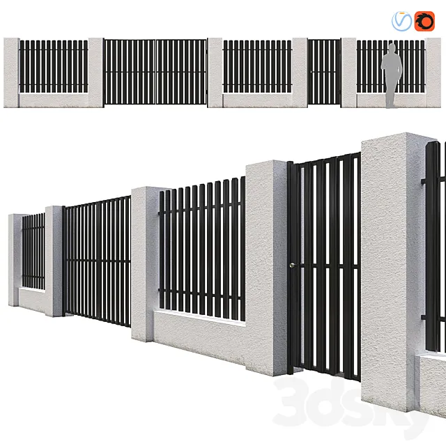 Fence_02 3D Model Fence_02 3D Model