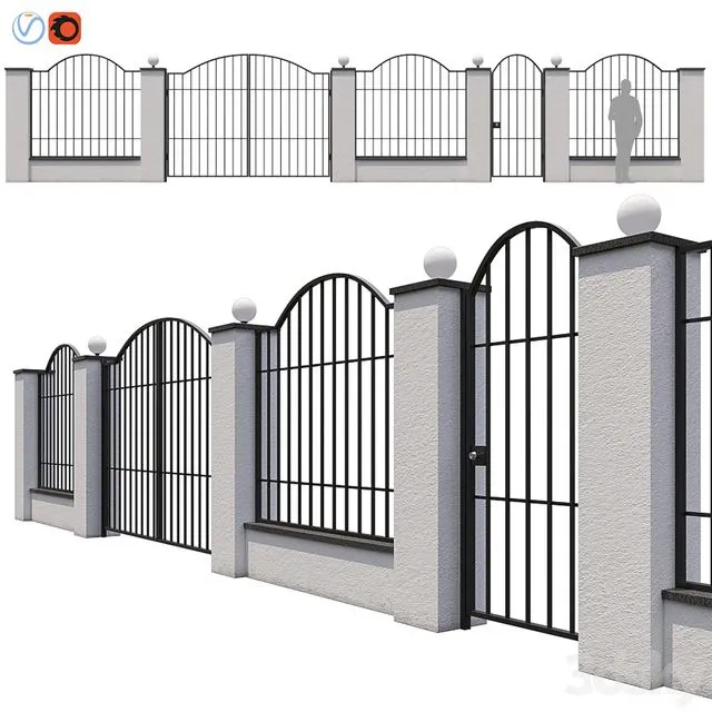 Fence_03 3D Model Fence_03 3D Model