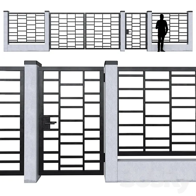 Fence_08 3DModel Fence_08 3DModel