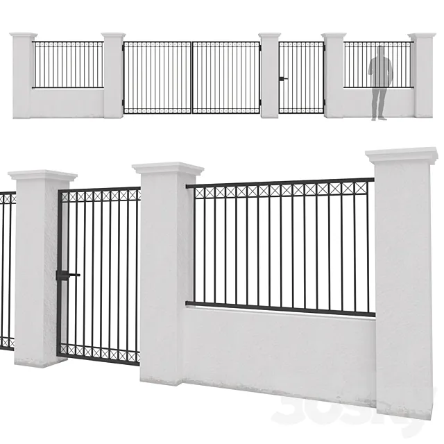 Fence_09 3D Model Fence_09 3D Model