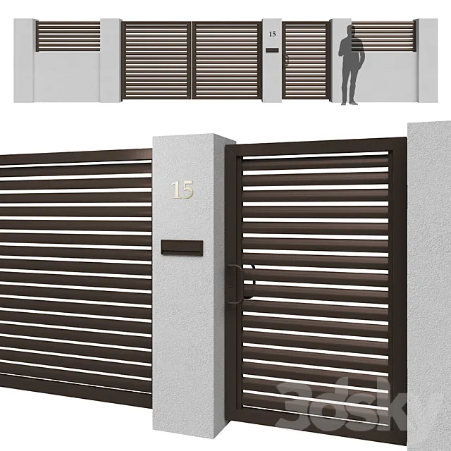 Fence_11 3D Model Fence_11 3D Model