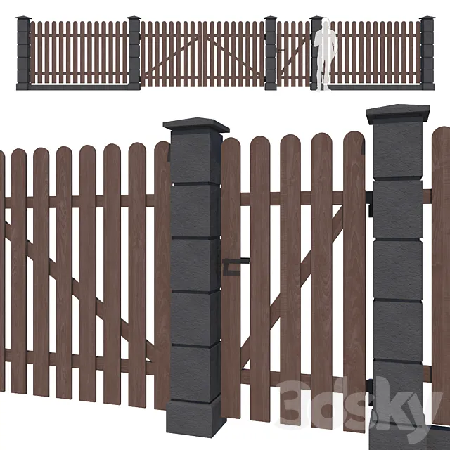 Fence_14 3D Model Fence_14 3D Model
