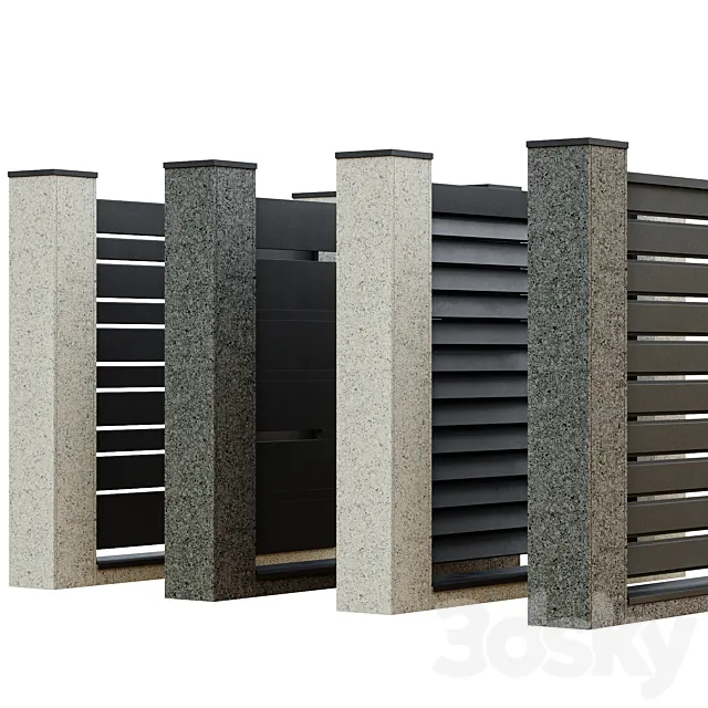 fences 3D Model fences 3D Model