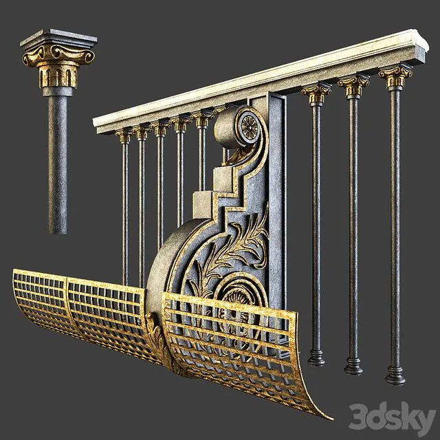 Fencing (classical) 3D Model Fencing (classical) 3D Model