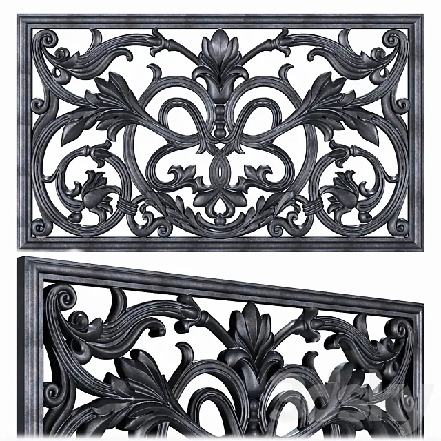 Fencing grille screen 3D Model Fencing grille screen 3D Model