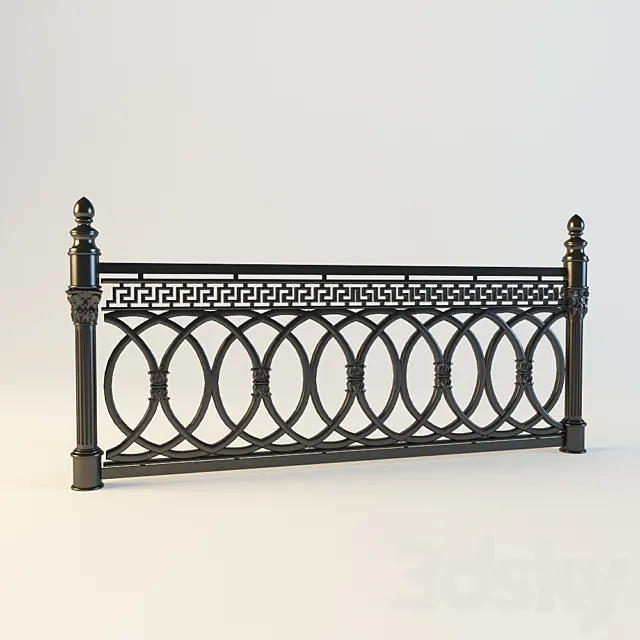 Fencing street 3D Model Fencing street 3D Model