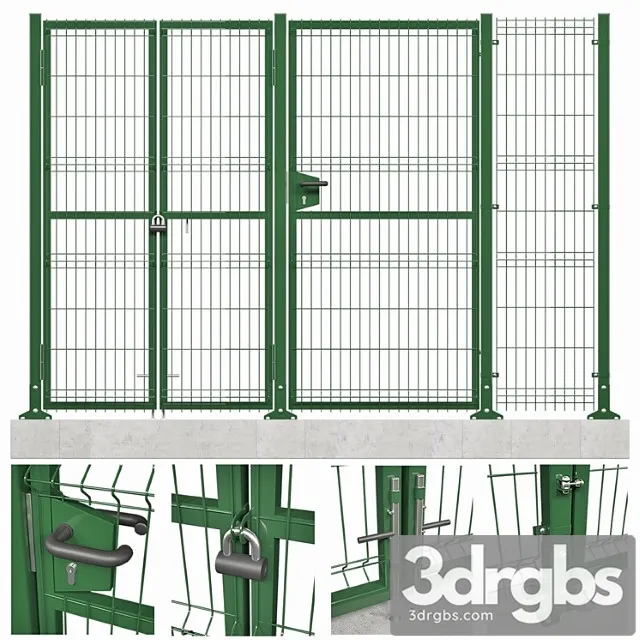 Fencing System 3D Panels 3D Model Download Fencing System 3D Panels 3D Model Download