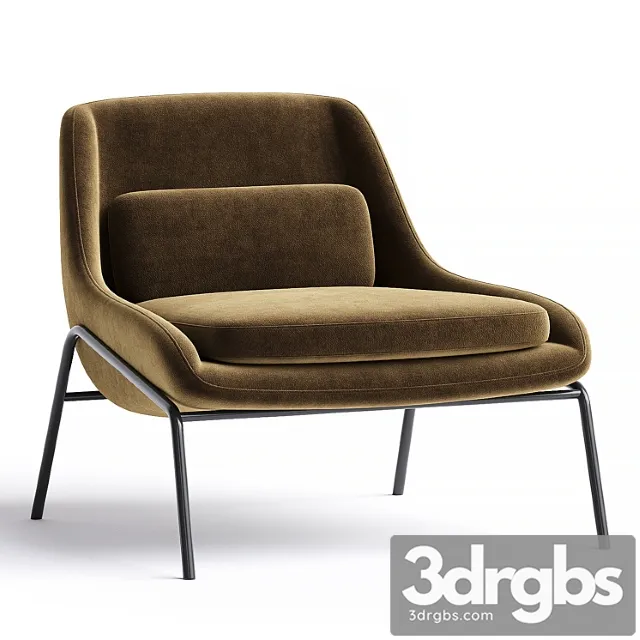 Fency Malenkoe Kreslo By Nube Italia 3D Model Download