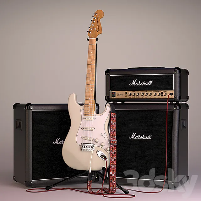 Fender & Marshall 3DModel
