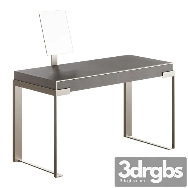 Fendi aura lady desk with mirror (charcoal fiddleback sycamore)