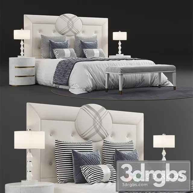 Fendi Cameo Bed 3D Model Download