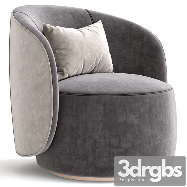 Fendi Casa Anabelle Armchair 12 3D Model Download