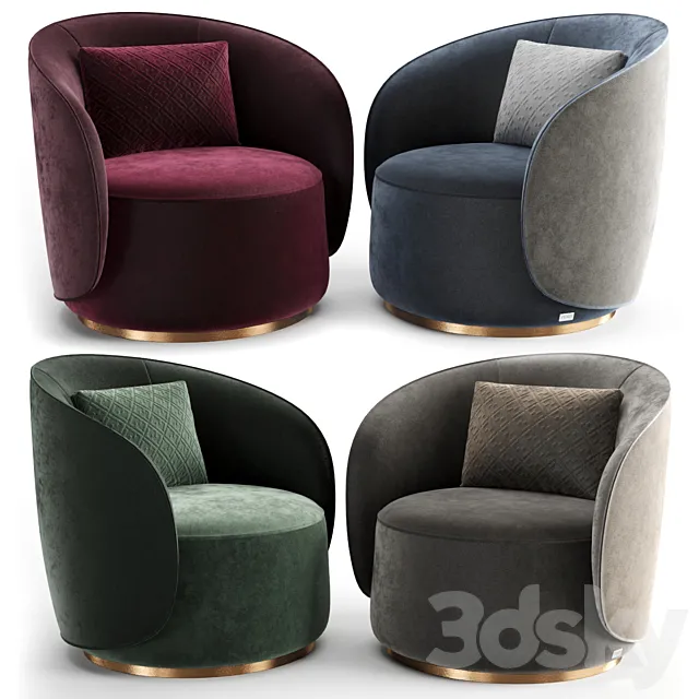 Fendi Casa Anabelle Armchair 3D Model