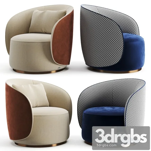 Fendi Casa Anabelle Armchair 3D Model Download
