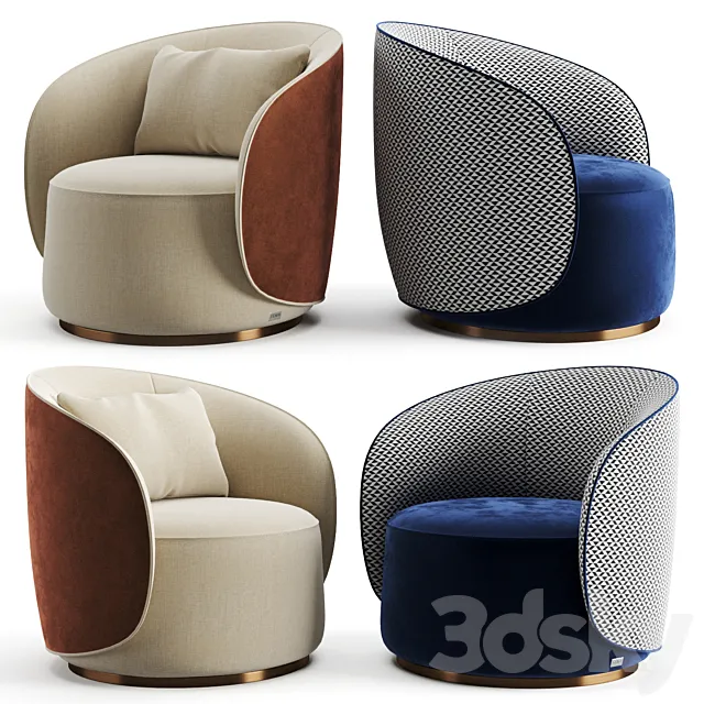 Fendi Casa Anabelle Armchair 3DModel Fendi Casa Anabelle Armchair 3DModel