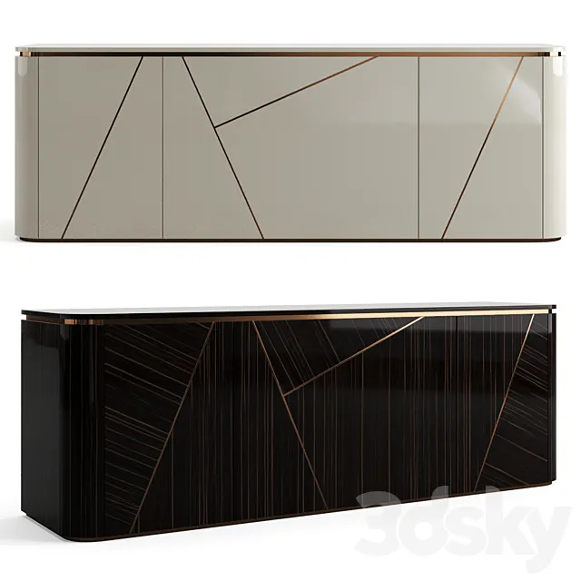 Fendi Casa Antius Sideboard 3DModel Fendi Casa Antius Sideboard 3DModel