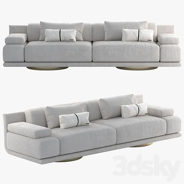 Fendi Casa Artu sofa 3D Model Fendi Casa Artu sofa 3D Model