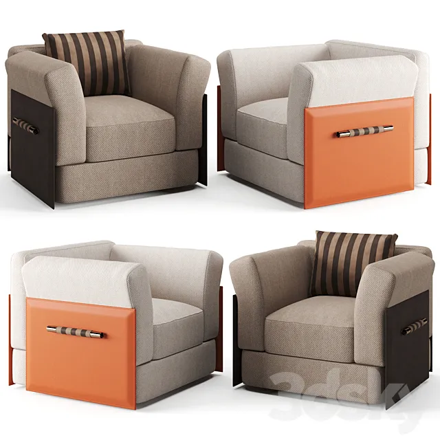 Fendi Casa Benson Tailor Armchair 3DModel